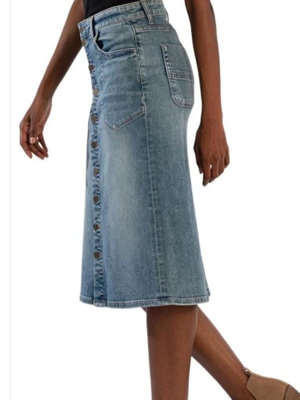 KUT Rose Jean Skirt
